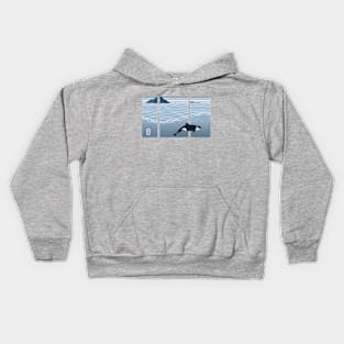 Orca scenery Kids Hoodie